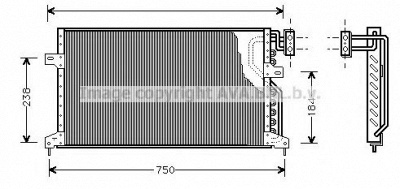 AVA QUALITY COOLING cr5020 -  Конденсатор, кондиционер